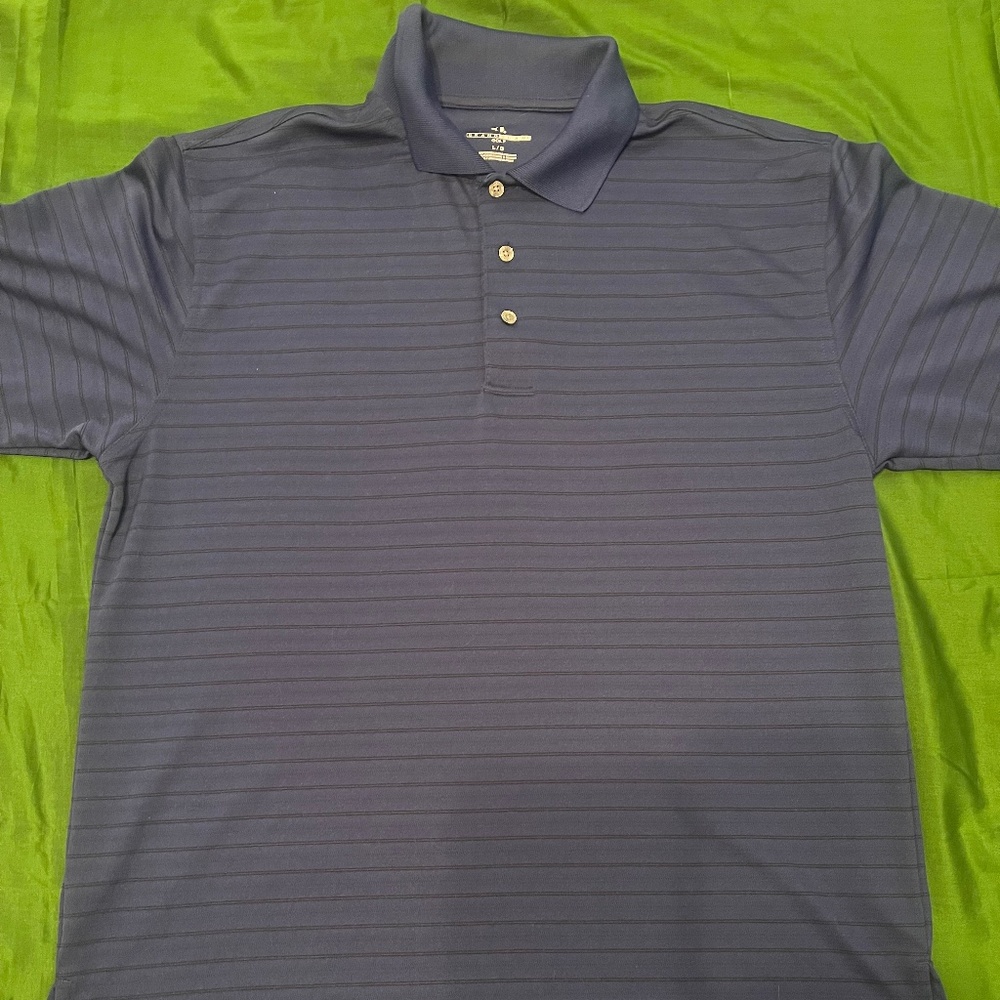 Men’s Cutter & Buck Striped Polo Shirt, Size XL